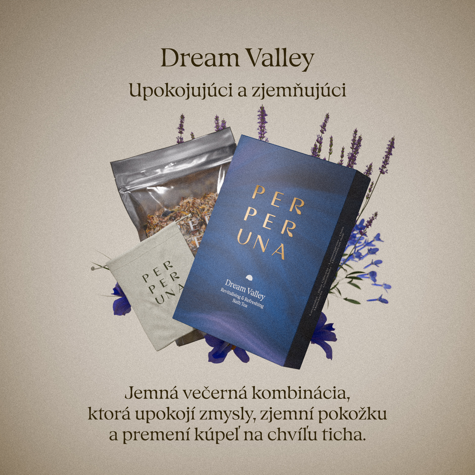 Dream Valley - Čaj do kúpeľa - Upokojujúci a zjemňujúci